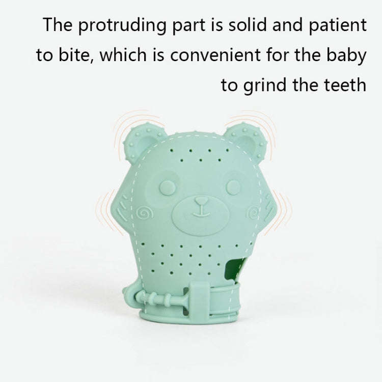 2 PCS Baby Molar Gloves Children Soothing Silicone Teether Molar Stick Maternal And Child Toy(Blue)