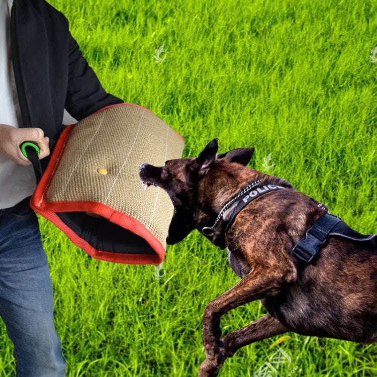 Red Twill Jute Training Dog Bite Sleeve Open Sleeve Protector Pet Products
