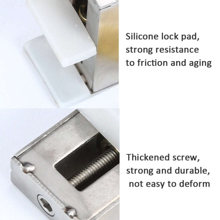 2 PCS Aluminum Screen Window Door Lock Child Protection Safety Lock Anti-theft Stopper(Hex Key)
