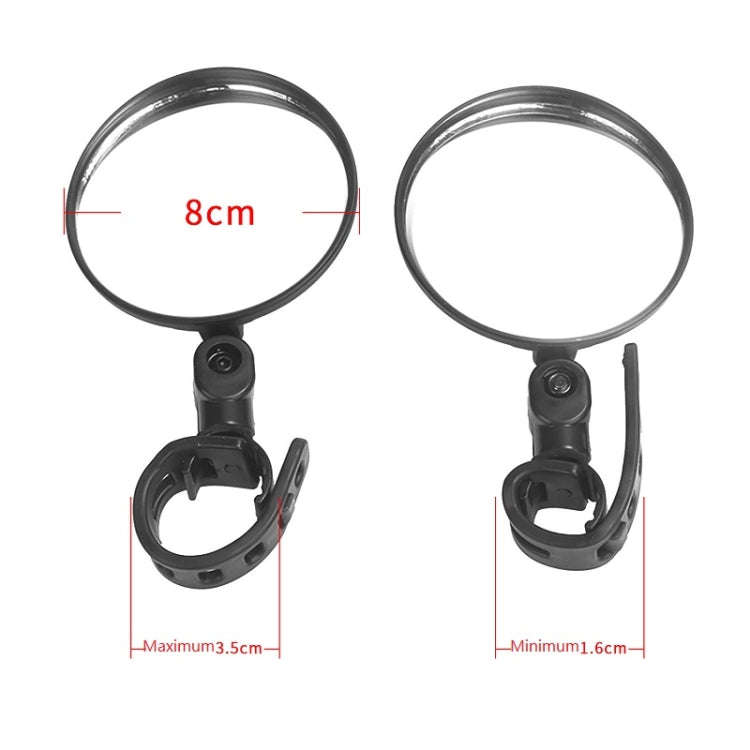 2 PCS For Xiaomi Scooter Rear View Mirror Bicycle Mirror(Round)