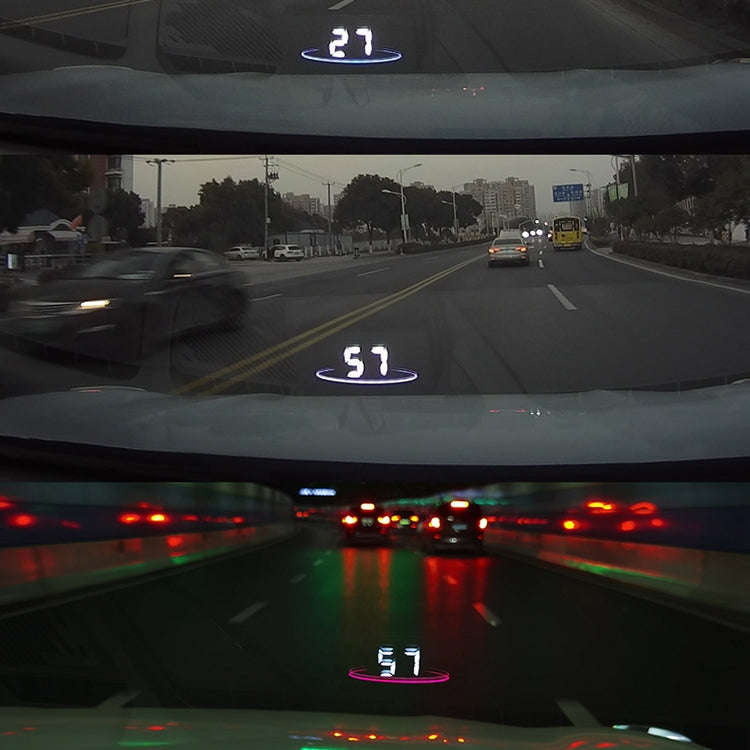 L2 HUD Head-Up Display, Water Temperature Per Hour, OBD Car Display With Color-Changing Atmospher...
