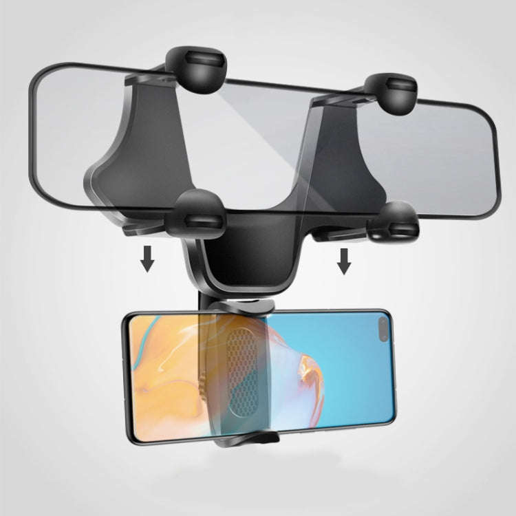Car Rearview Mobile Phone Bracket Car Post Mirror Universal Navigation Bracket Driving Recorder C...