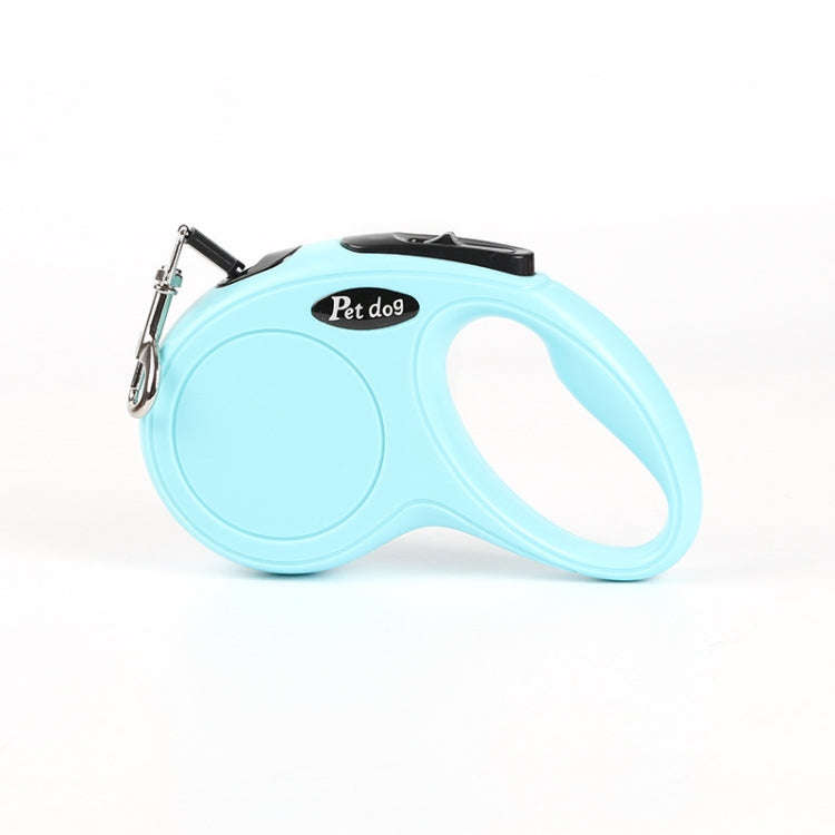 Pet Leash Automatic Retractable Dog Leash 5m(Light Blue)