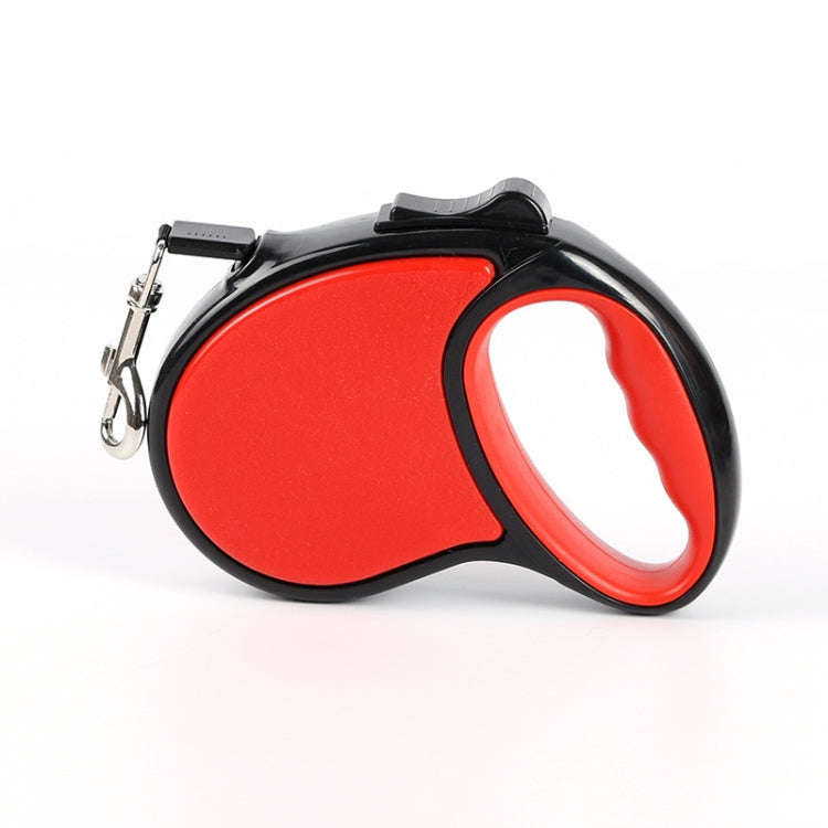 Traction Rope Automatic Retractable Tractor Portable Dog Leash Small 3m(Red)