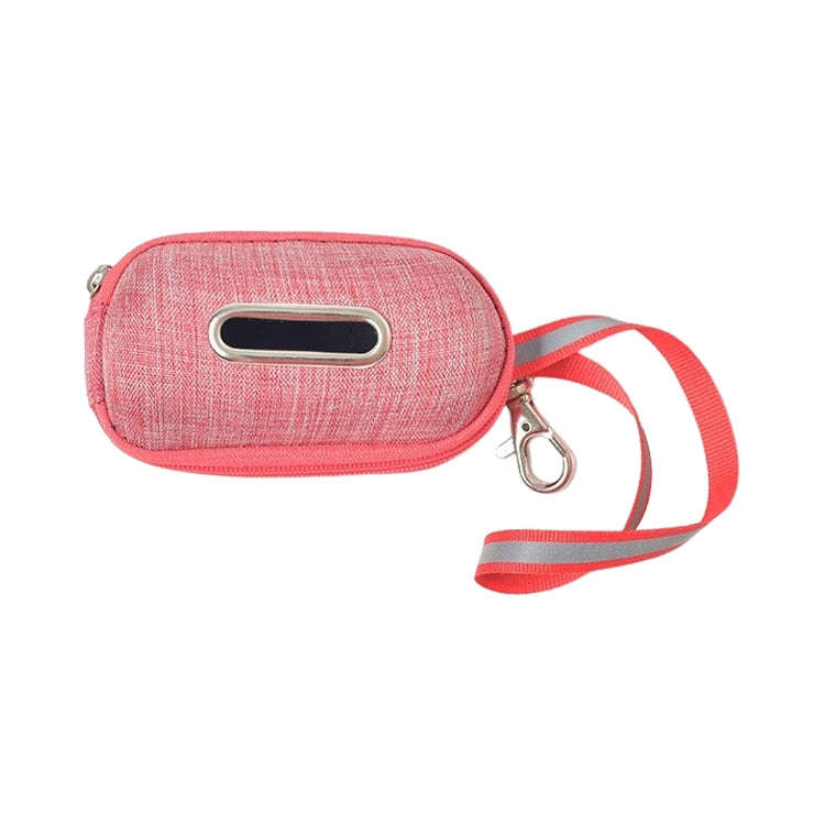 Pet Cleaning Supplies Linen Dog Picking Up Litter Box Garbage Bag Convenient Storage Box(Pink)