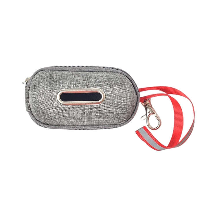 Pet Cleaning Supplies Linen Dog Picking Up Litter Box Garbage Bag Convenient Storage Box(Gray)