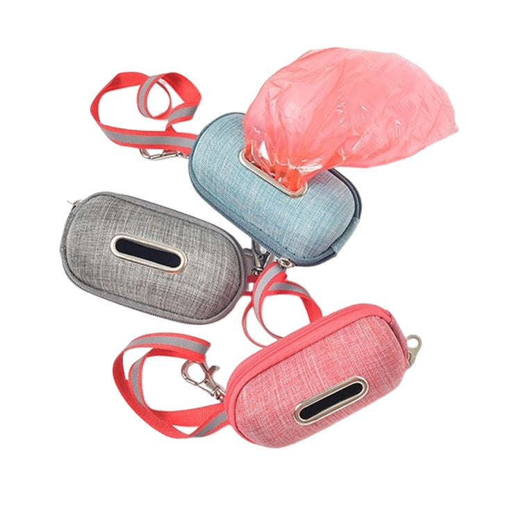 Pet Cleaning Supplies Linen Dog Picking Up Litter Box Garbage Bag Convenient Storage Box(Pink)
