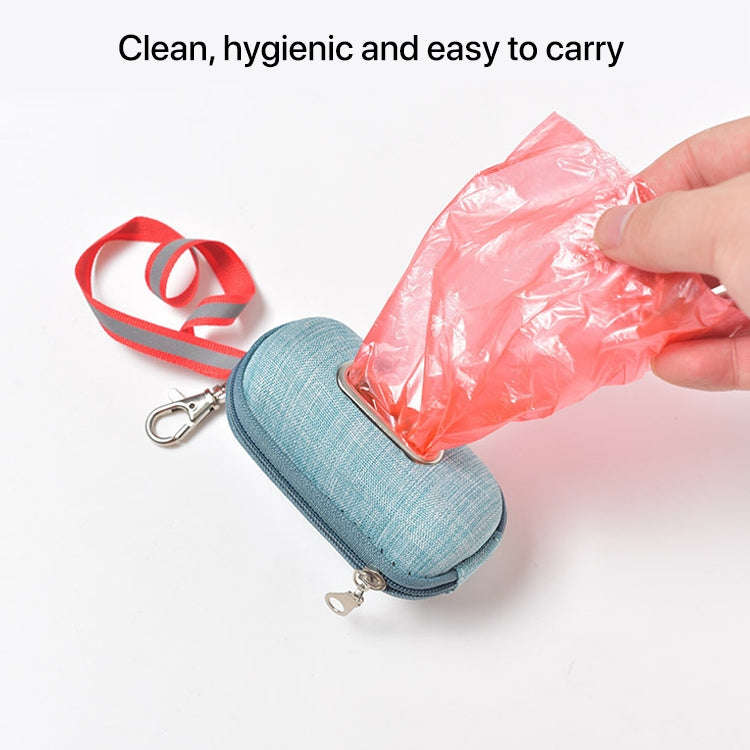 Pet Cleaning Supplies Linen Dog Picking Up Litter Box Garbage Bag Convenient Storage Box(Blue)