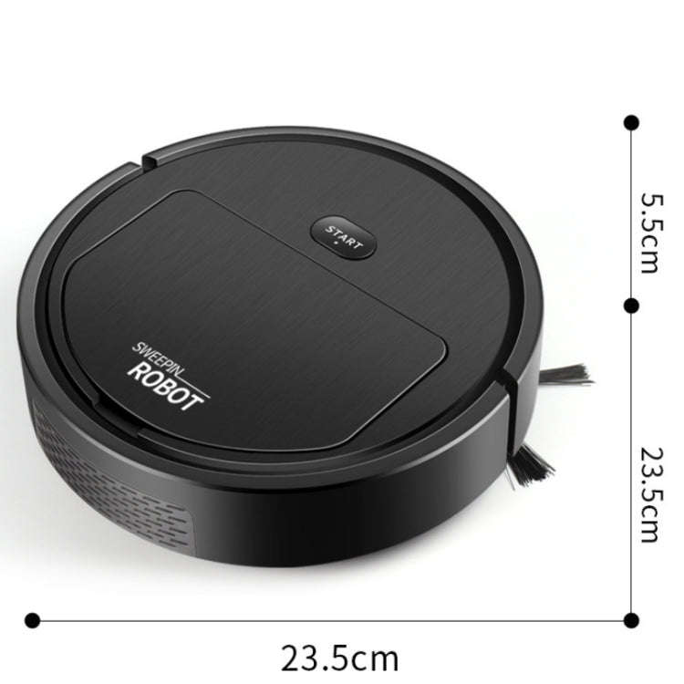 Household Automatic Smart Charging Sweeping Robot, Specification: 3 in 1Black