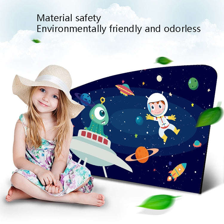 Automobile Sunshade Car Windows Sun Protection And Heat Insulation Magnetic Telescopic Side Curta...