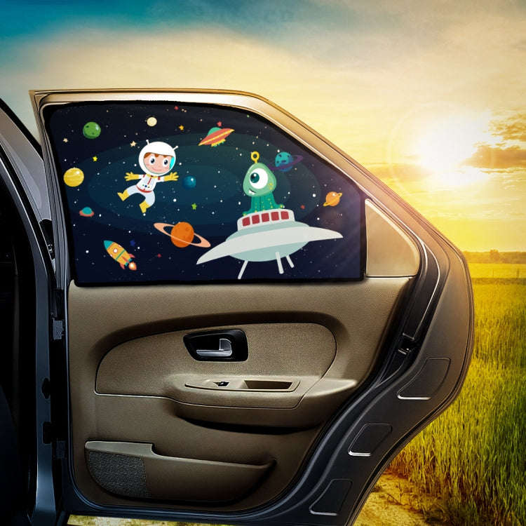 Automobile Sunshade Car Windows Sun Protection And Heat Insulation Magnetic Telescopic Side Curta...