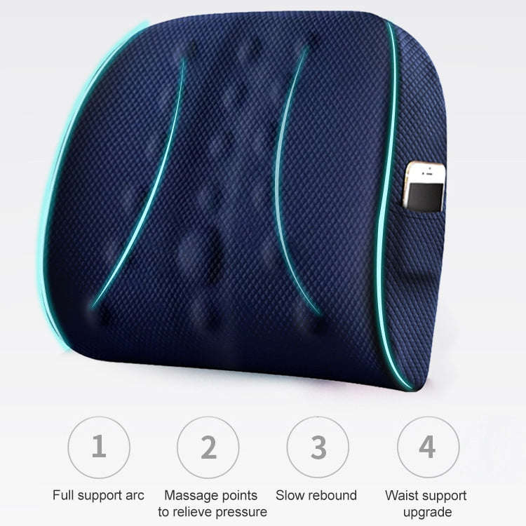 Lumbar Cushion Office Maternity Seat Cushion Car Lumbar Memory Foam Lumbar Pillow,Style: Standard...