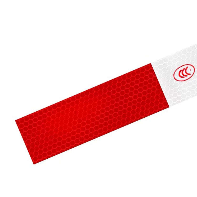 Red And White Car Reflective Film Annual Inspection Of The Car Body Stickers Road Reflective Barl...