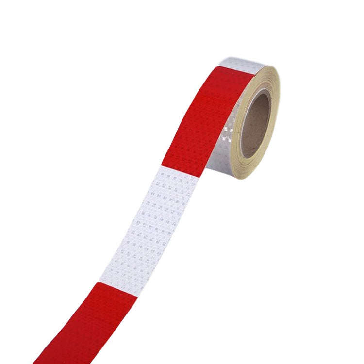 Red And White Car Reflective Film Annual Inspection Of The Car Body Stickers Road Reflective Barl...