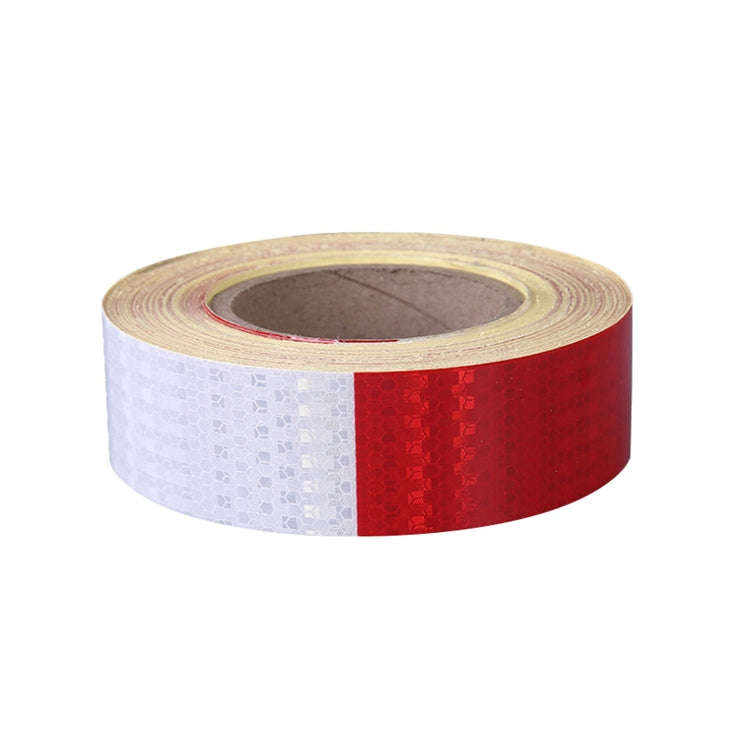 Red And White Car Reflective Film Annual Inspection Of The Car Body Stickers Road Reflective Barl...