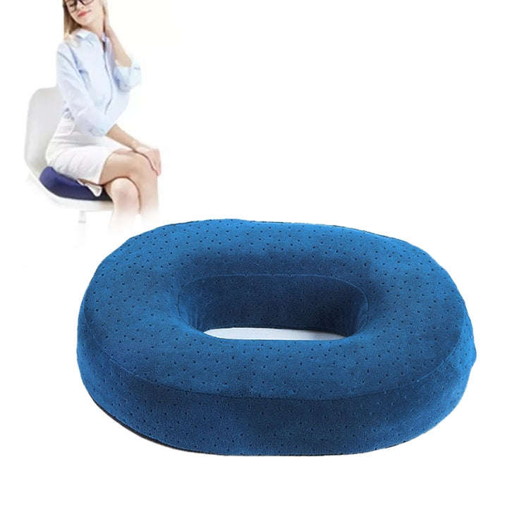 Slow Resilience Memory Foam Office Hip Pad After Hemorrhoids Operation Cushion(Blue)
