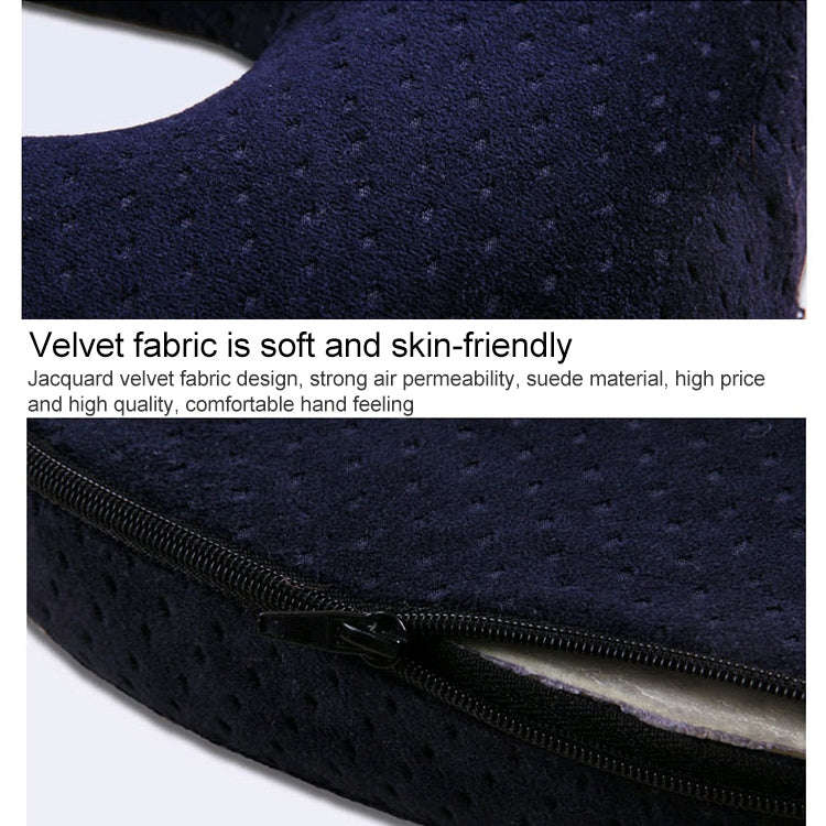 Slow Resilience Memory Foam Office Hip Pad After Hemorrhoids Operation Cushion(Blue)