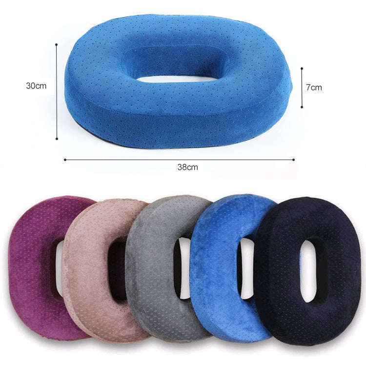 Slow Resilience Memory Foam Office Hip Pad After Hemorrhoids Operation Cushion(Gray)