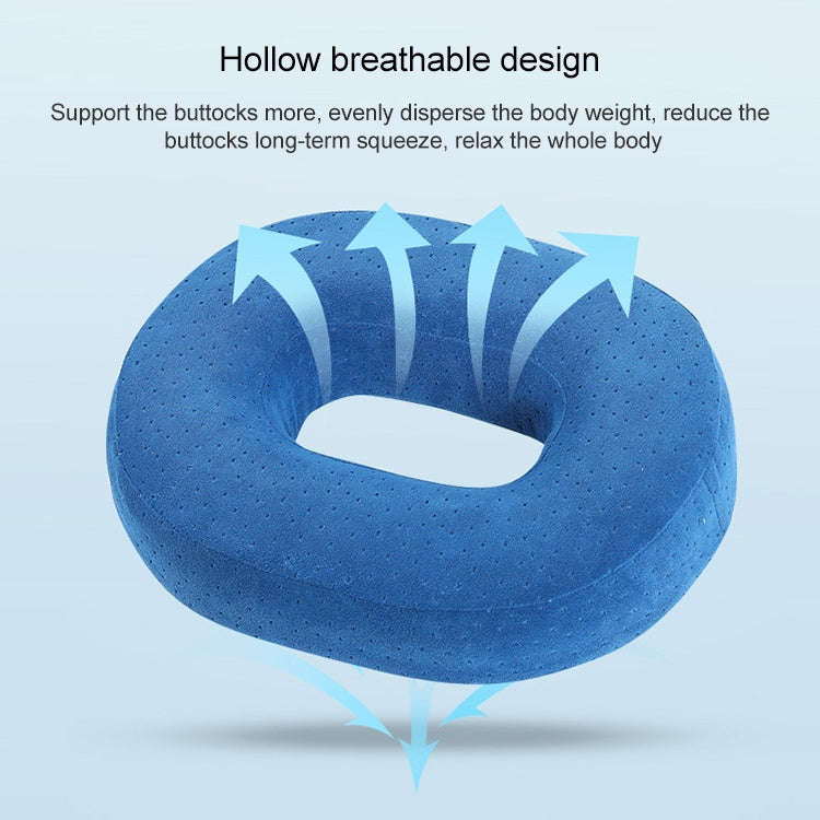 Slow Resilience Memory Foam Office Hip Pad After Hemorrhoids Operation Cushion(Gray)