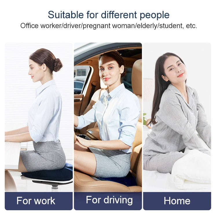 Slow Resilience Memory Foam Office Hip Pad After Hemorrhoids Operation Cushion(Gray)