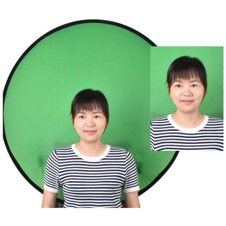 110cm EY-068 Green Background Cloth Folding ID Photo Green Screen Video Backdrop Board For E-Spor...
