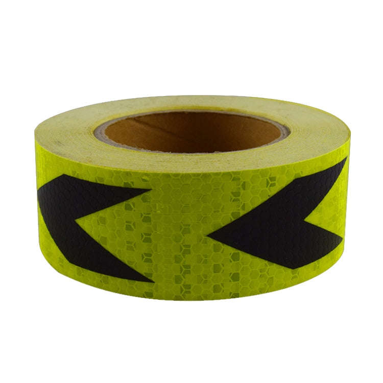 PVC Crystal Color Arrow Reflective Film Truck Honeycomb Guidelines Warning Tape Stickers 5cm x 25...