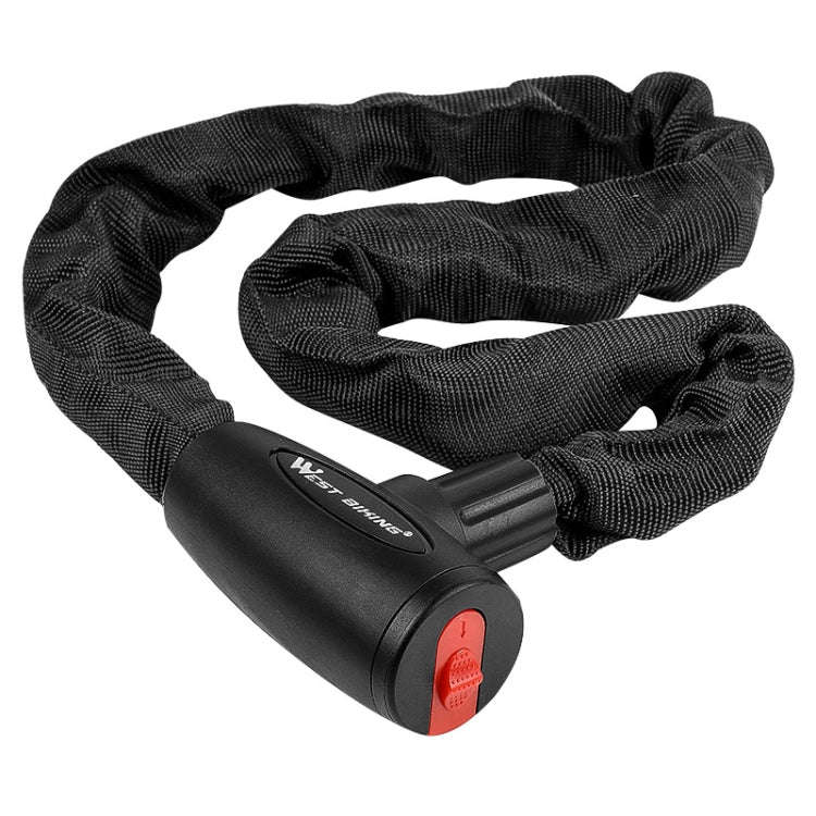 WEST BIKING 0705042 Bicycle Anti-Theft Key Lock Mountain Bike Motorcycle Chain Lock, Specificatio...