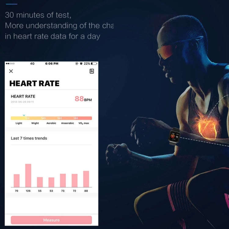 P68 Smart Watches Heart Rate Monitor Blood Pressure Activity Tracker