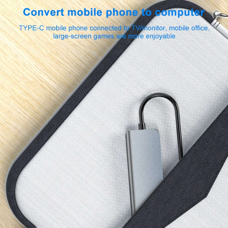 BYL-2011 4 In 1 USB-C / Type-C To 4K HDMI + USB 3.0 + USB 2.0 + PD USB-C / Type-C Charging Ports ...