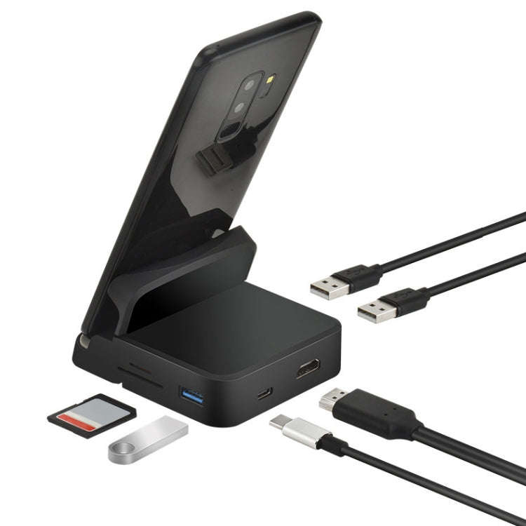 7 In 1 USB-C / Type-C To 2 USB 2.0 + USB 3.0 + 4K HDMI + SD / TF Card Slot + PD USB-C / Type-C Ch...