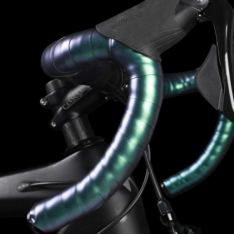 WEST BIKING Bicycle Volorful Handlebar Straps Shock Absorption PU Non-Slip Handlebar Wrap Riding ...