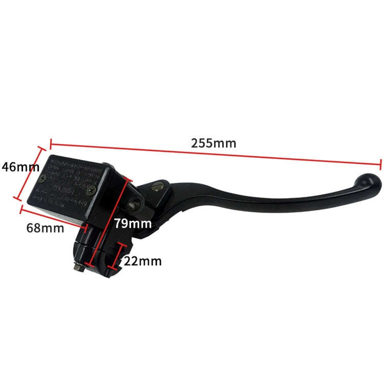 Motorcycle Modification Accessories Pump Assembly Front Hydraulic Brake Oil Pump(White Handle Bla...
