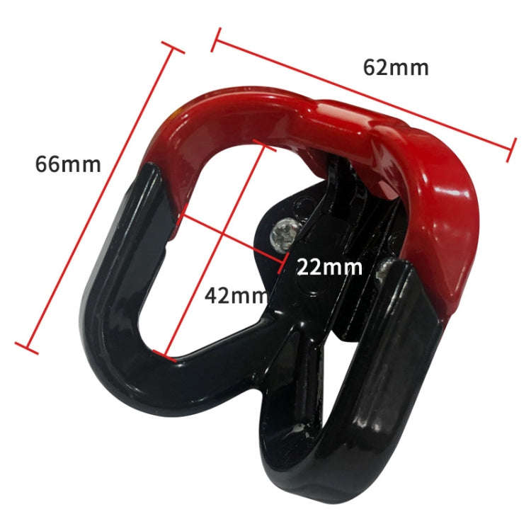 2 PCS Pedal Electric Car Motorcycle Modified Helmet Universal Double Hook(Red)