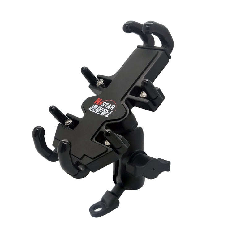 N-STAR NJN001 Motorcycle Bicycle Compatible Mobile Phone Bracket Aluminum Accessories Riding Equi...