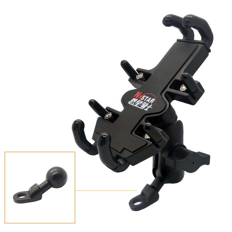 N-STAR NJN001 Motorcycle Bicycle Compatible Mobile Phone Bracket Aluminum Accessories Riding Equi...