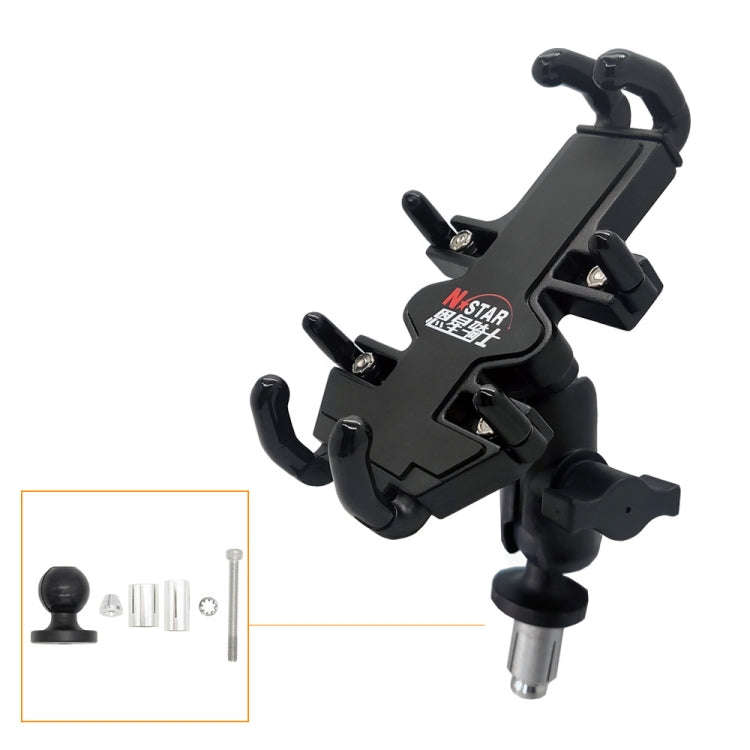 N-STAR NJN001 Motorcycle Bicycle Compatible Mobile Phone Bracket Aluminum Accessories Riding Equi...