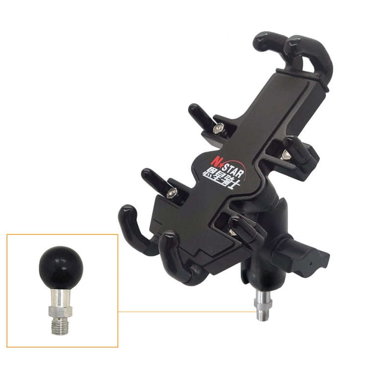 N-STAR NJN001 Motorcycle Bicycle Compatible Mobile Phone Bracket Aluminum Accessories Riding Equi...