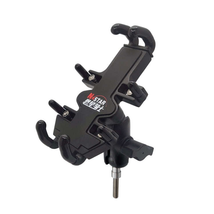 N-STAR NJN001 Motorcycle Bicycle Compatible Mobile Phone Bracket Aluminum Accessories Riding Equi...