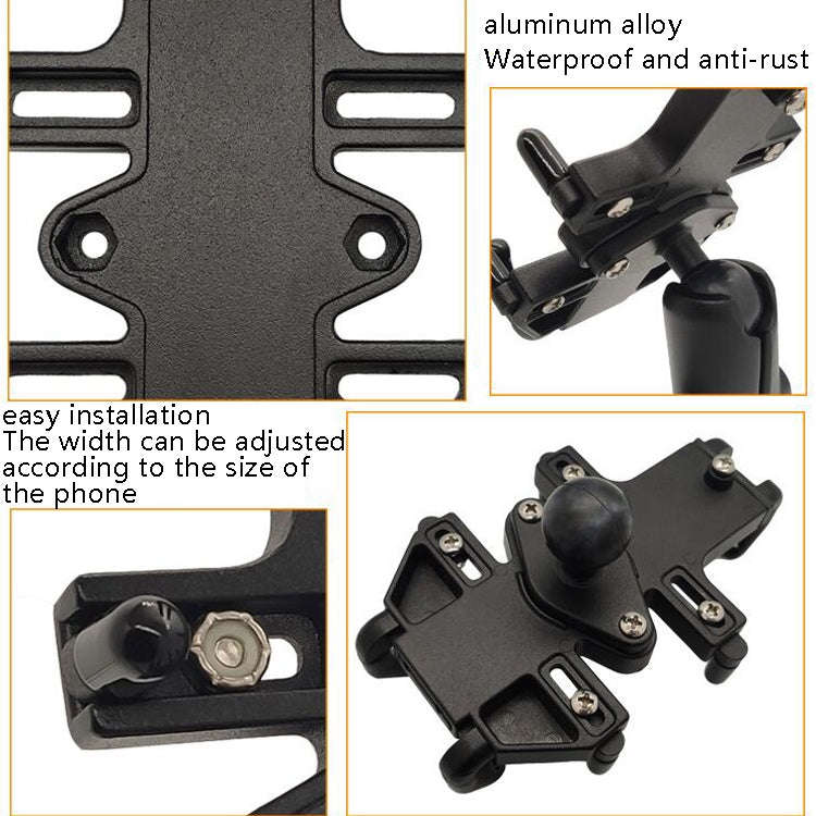 N-STAR NJN001 Motorcycle Bicycle Compatible Mobile Phone Bracket Aluminum Accessories Riding Equi...
