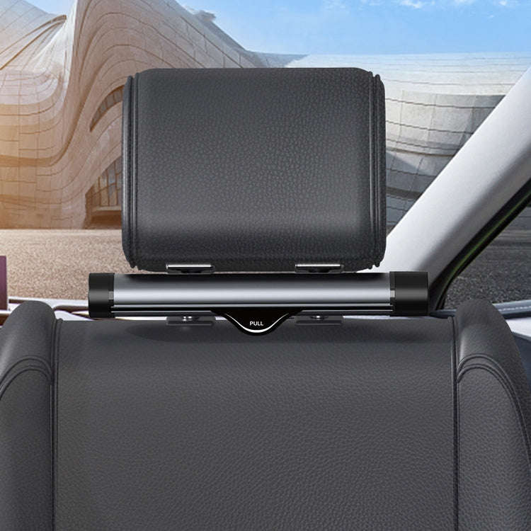 Car Storage Garbage Bag Bracket Car Mobile Phone Tablet Rear Pillow Holder(Piano Black)