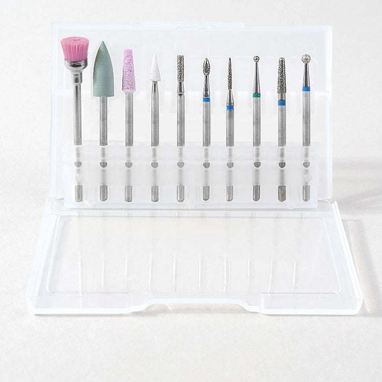 Tungsten Steel Alloy Nail Art Polished Head Set Grinding Machine Drain Brush Dead Polishing Tool,...