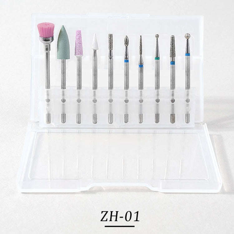 Tungsten Steel Alloy Nail Art Polished Head Set Grinding Machine Drain Brush Dead Polishing Tool,...