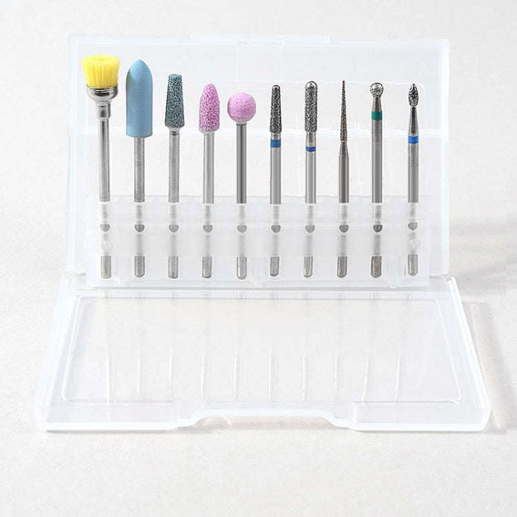 Tungsten Steel Alloy Nail Art Polished Head Set Grinding Machine Drain Brush Dead Polishing Tool,...