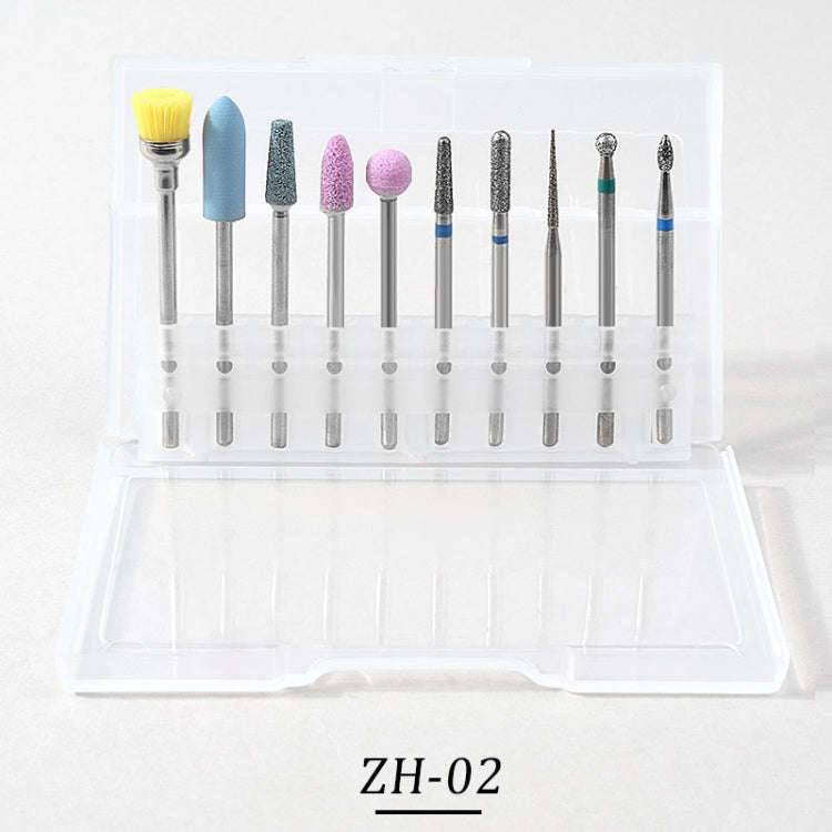 Tungsten Steel Alloy Nail Art Polished Head Set Grinding Machine Drain Brush Dead Polishing Tool,...