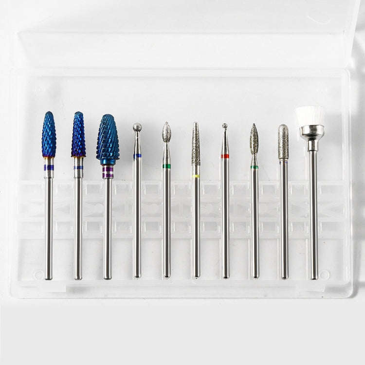Tungsten Steel Alloy Nail Art Polished Head Set Grinding Machine Drain Brush Dead Polishing Tool,...