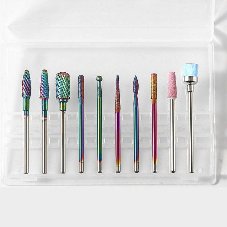 Tungsten Steel Alloy Nail Art Polished Head Set Grinding Machine Drain Brush Dead Polishing Tool,...