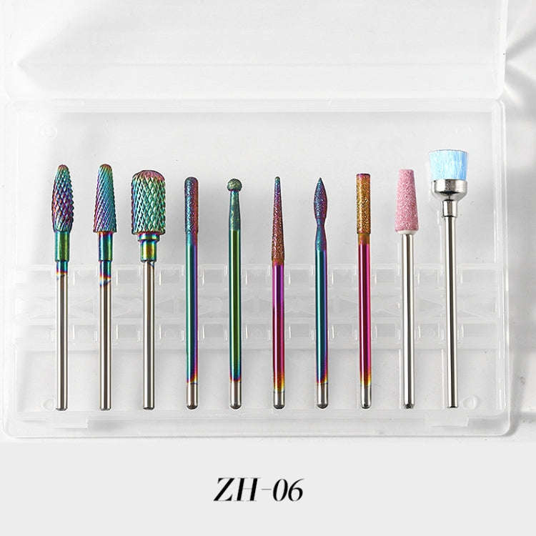 Tungsten Steel Alloy Nail Art Polished Head Set Grinding Machine Drain Brush Dead Polishing Tool,...