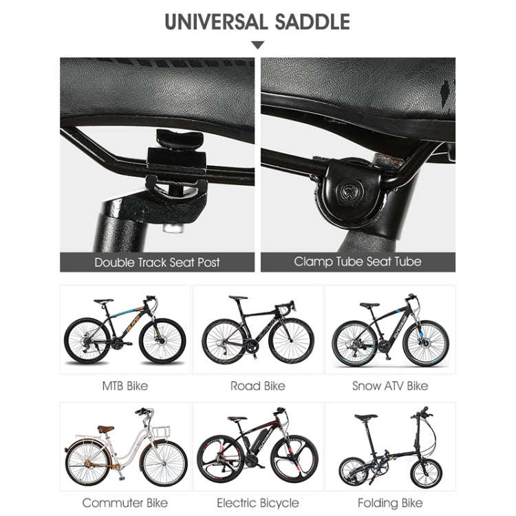 WEST BIKING YP0801086 Silicone Thickened Soft And Comfortable Bicycle Seat(Black Red)
