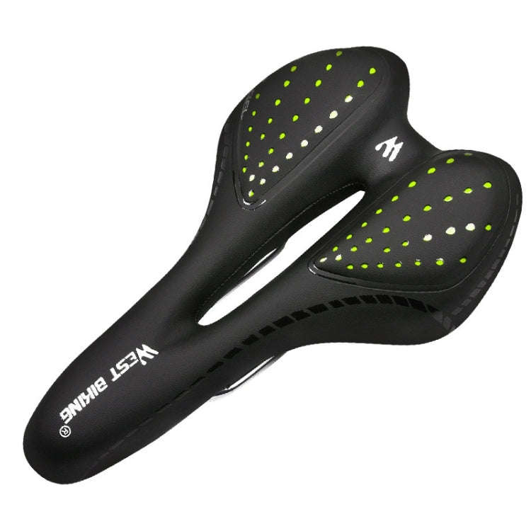 WEST BIKING YP0801086 Silicone Thickened Soft And Comfortable Bicycle Seat(Dark Green)