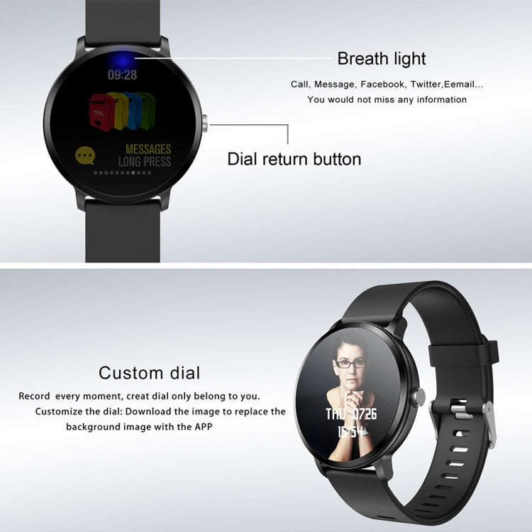 V11 Smartwatch Real-time Heart Rate Blood Pressure Monitor Multi-sport mode Breathing Light Smart...